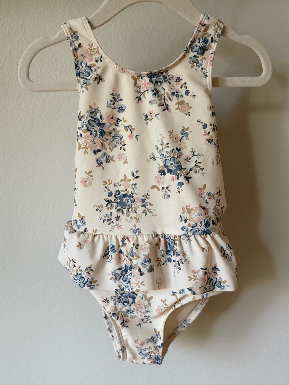 Little Planet by Carter's Cream Floral Baby Swimsuit